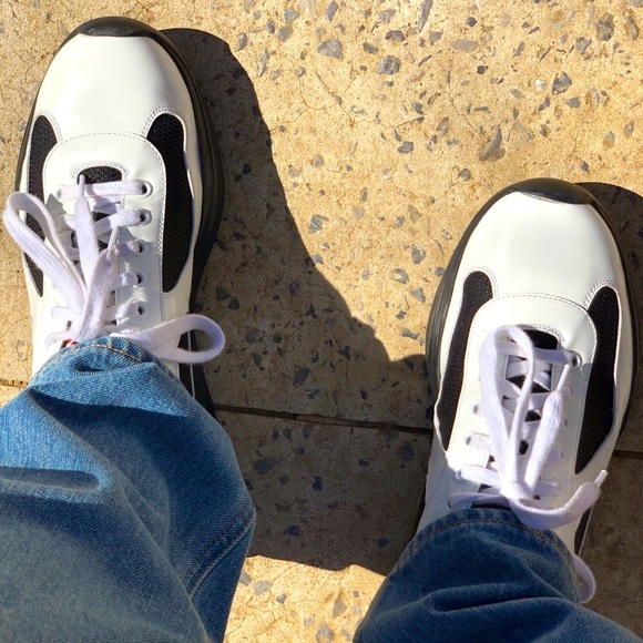 🥳HOST PICK🎉 PRADA - America’s Cup Sneakers - Men’s - Size 9 US - Size 8 UK - Picture 5 of 16